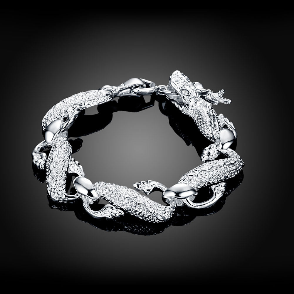 Noble 925 Sterling Silver Square Solid Chain Bracelet For Women Men Charm Party image 21