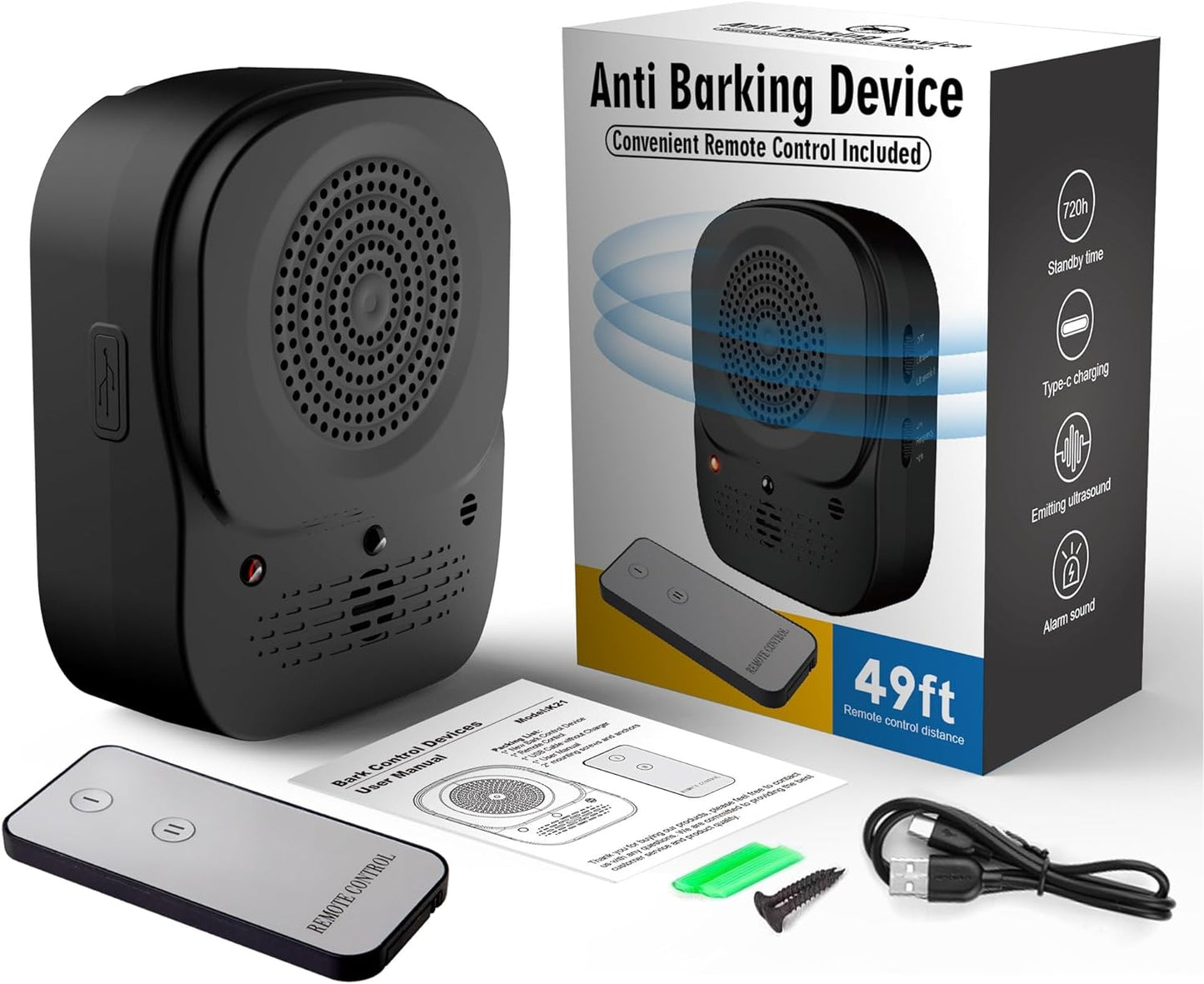 Anti Barking Devices 2024 Barking Control Devices with Effective 4 Adjustable S image 0