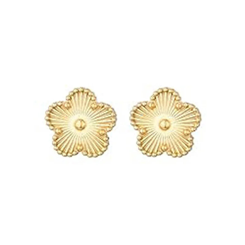 14K Gold Plated Five-leaf Clover Link Bracelets White Black Blue Gold Red Green image 17