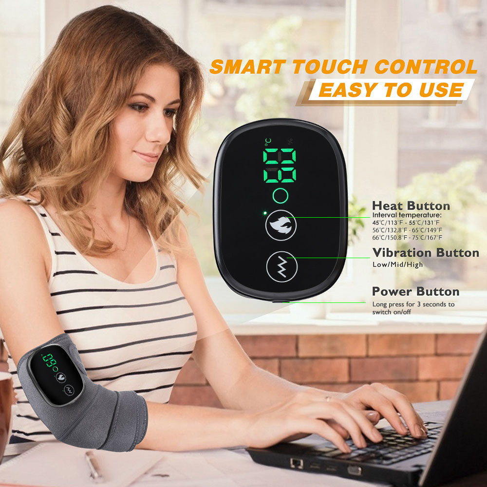 3 in 1 Electric Heating Massage Belt Knee Shoulder Vibrator Hot Compress Joint image 3