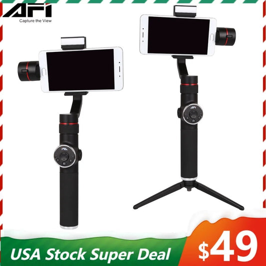 AFI V5 Stabilizer For Phone Gimbal Selfie Sticks 3-Axis Handheld Smartphone Sta image 0