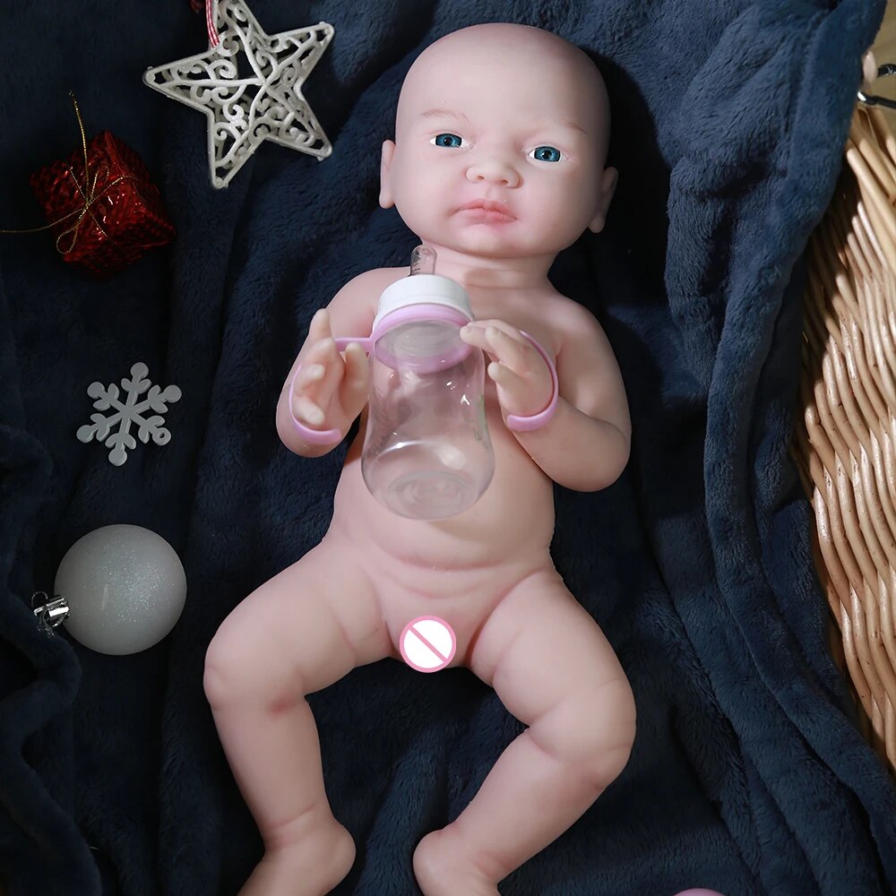 COSDOLL 2.6kg 45cm Reborn Baby Dolls Full Body Silicone Girl Baby Doll Lifelike image 0
