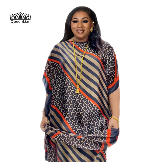 New Style Fashion Oversize African Women Clothing Dubai Dashiki Abaya Free Size image 0