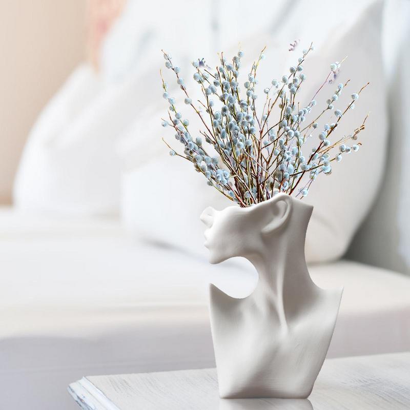 Ceramic Body Vase European Creative Ceramic Face Vase Modern Table Decorative F image 5