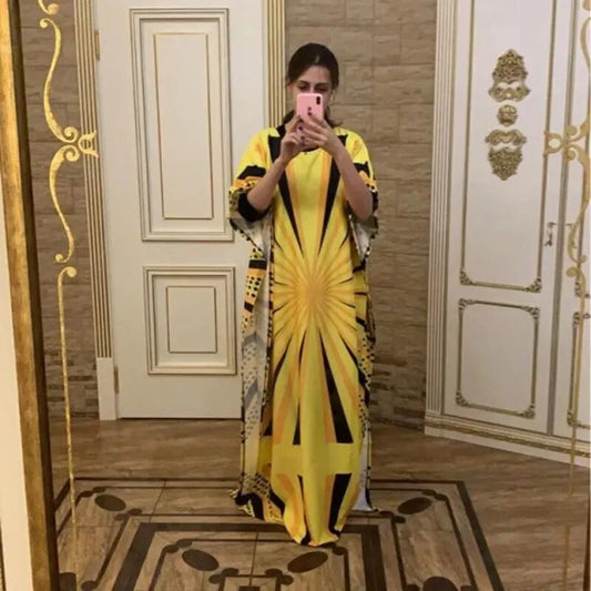2024 New Arrival African Fashion Design African Women O-Neck Long Dress Dashiki image 0