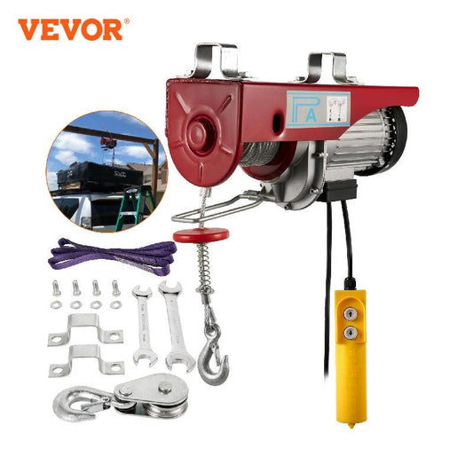 VEVOR 200-800KG Electric Hoist Crane New Portable Lifter Overhead Garage Winch image 0