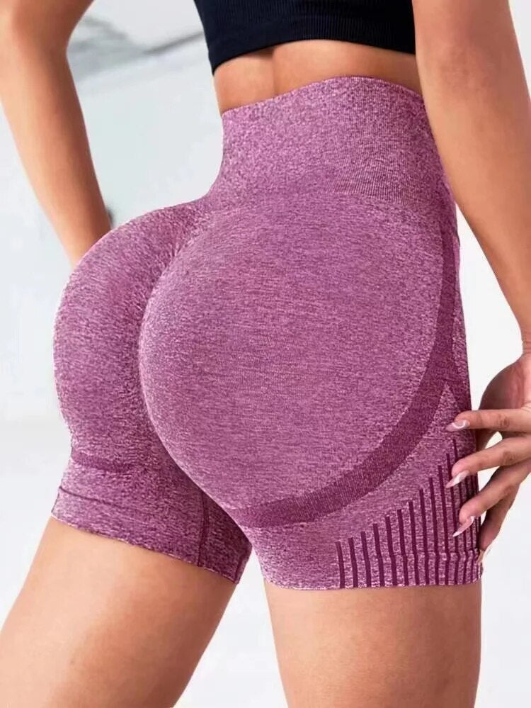 Women Yoga Shorts High Waist Workout Shorts Fitness Yoga Lift Butt Fitness Ladi image 2