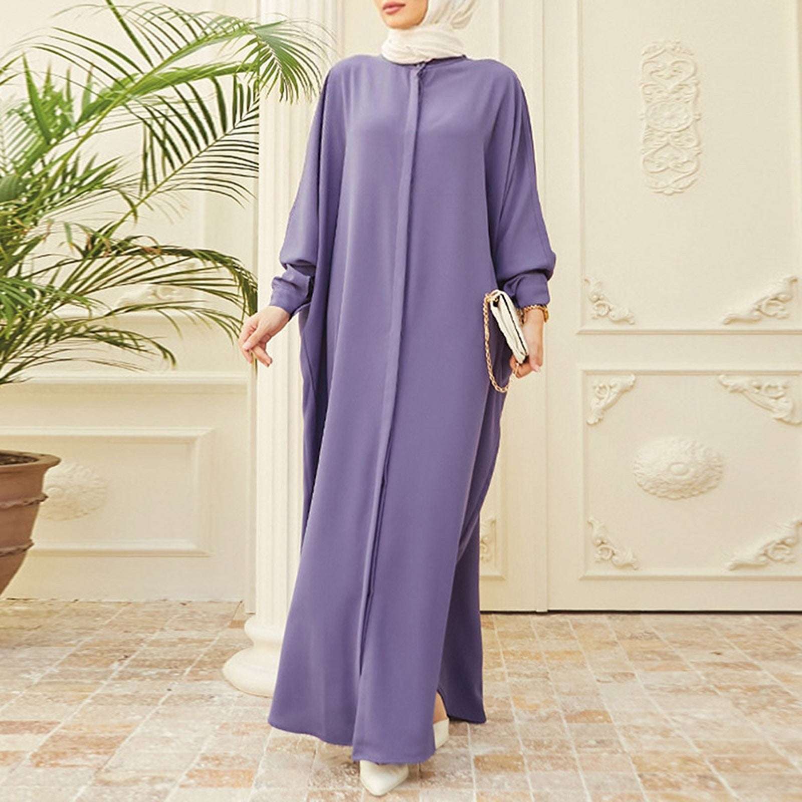 Muslim Fashion Dubai Abaya Long Dresses Islam Clothing Abayas African Dresses f image 1