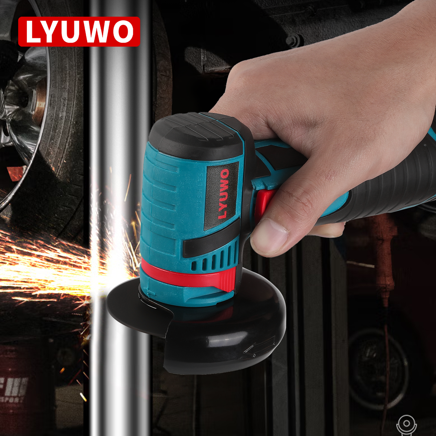 LYUWO Mini Angle Grinder Mini Household Rechargeable Cutting Machine Polishing image 4
