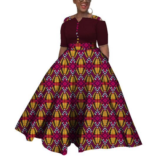 2023 Dashiki  African Dresses For Women Colorful Daily Wedding Size S-6XL Afric image 0