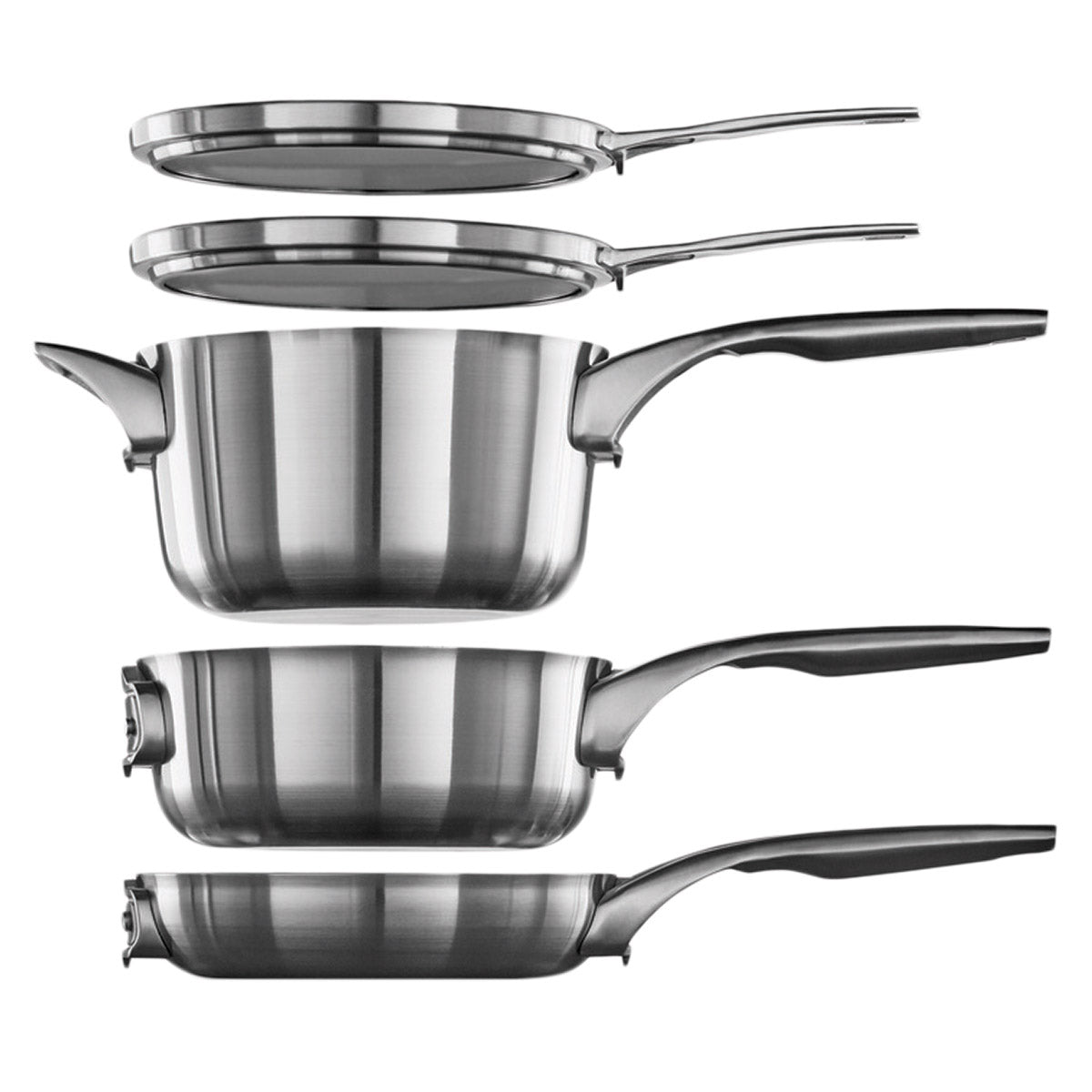 Calphalon Premier 10-piece Stainless Steel Space Saving Cookware image 4
