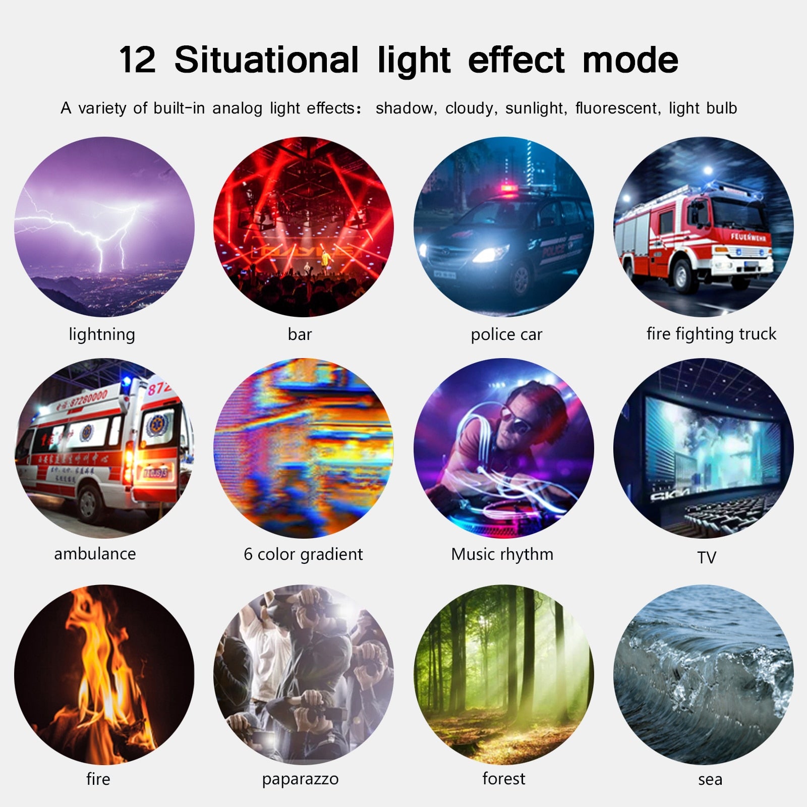 50cm 20" RGB Handheld LED Video Light Wand Stick Photography Light With Built-i image 6