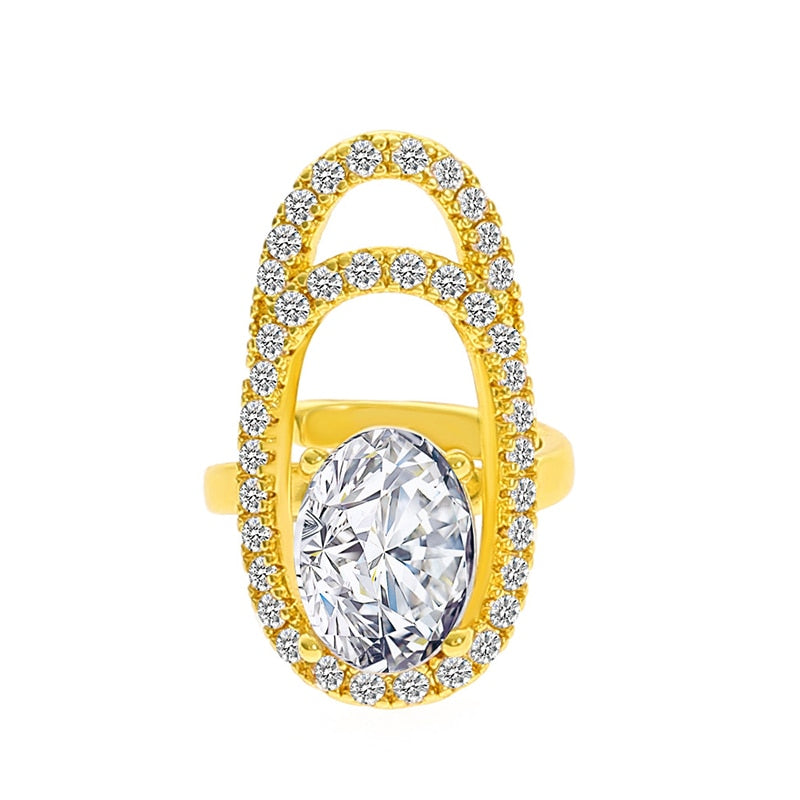 New In 2023 Luxury Nail Photo Ring Gold Silver Plated Phalanx Fashion Finger Ma image 7