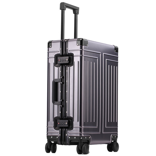 100% Aluminum-magnesium alloy Travel Suitcase Rolling Luggage 20/24/28 inch Tro image 0