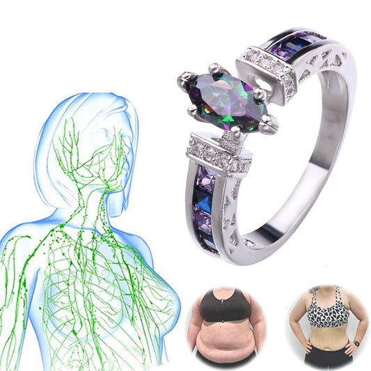 Women Torina Crystal Quartz Ionix Ring Ionix Therapy Quartz Crystal Ring For We image 0