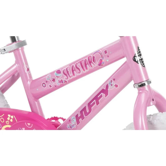 2023 Huffy 16 Inch Sea Star Girl's Bike, Pink Bubble Gum Children Bicycle image 0