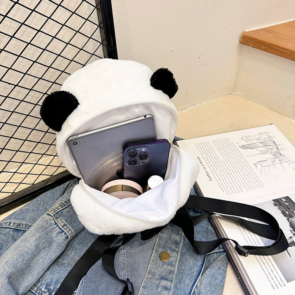 Kawaii Panda Dolls Backpack Casual Plush Children Women Backpack Fashion Girls  image 5