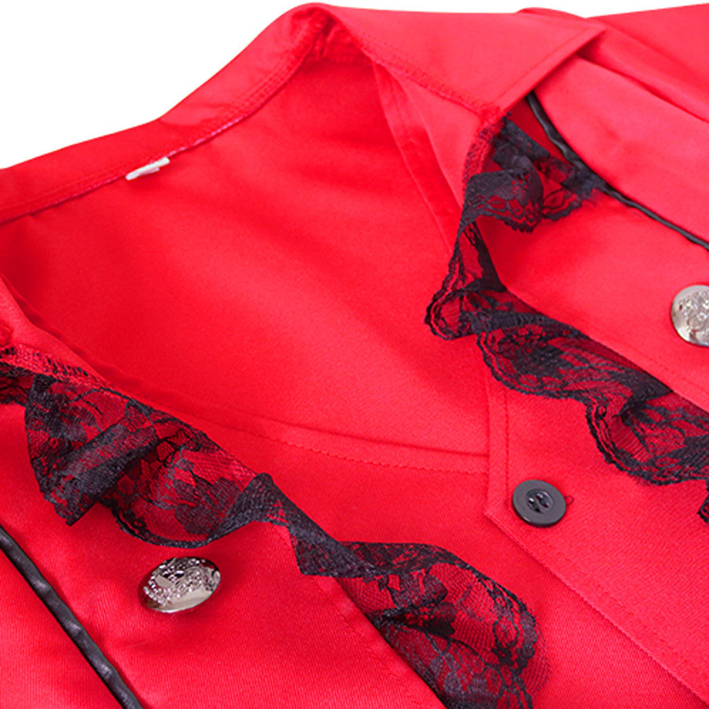 Halloween Robe Gothic Medieval Vintage Cardigan Jacket Long Sleeve Waisted Thre image 4