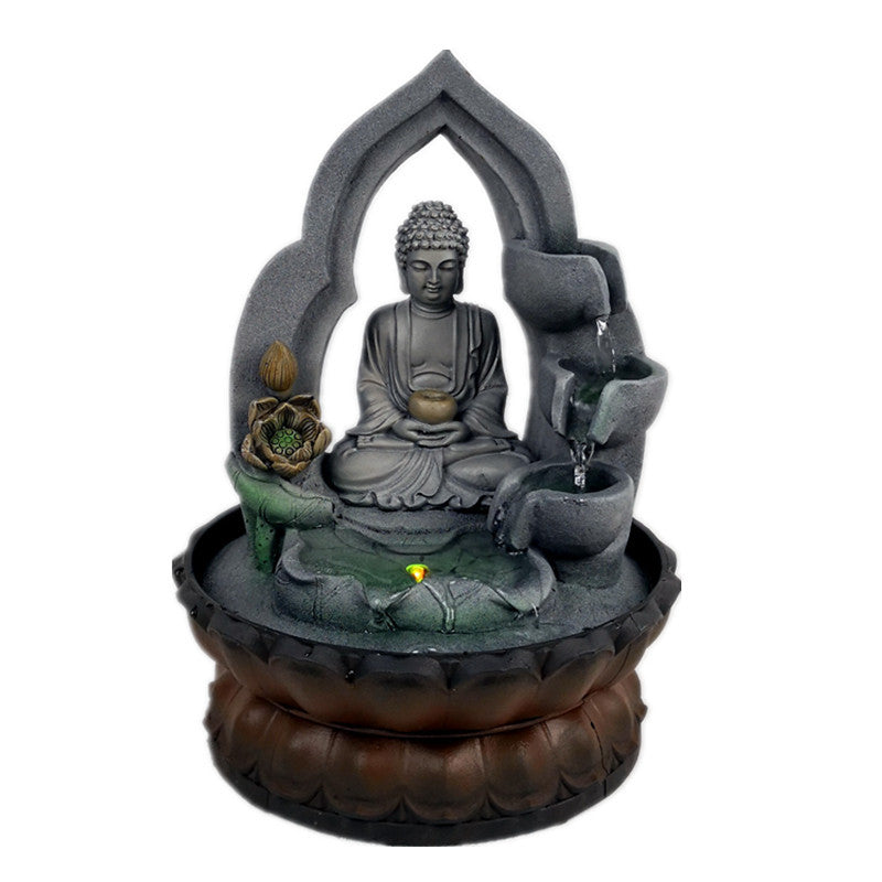 Indoor Air Humidifie Waterfall Fountain Office Tabletop Relaxation Fountain Vie image 3