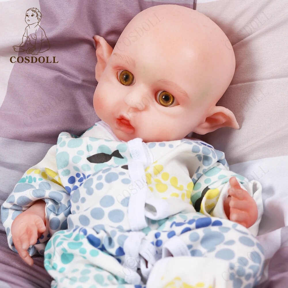 COSDOLL Christmas Elf Doll 16.5inch 2540g Girl Fairy Dolls Full Body Silicone R image 5