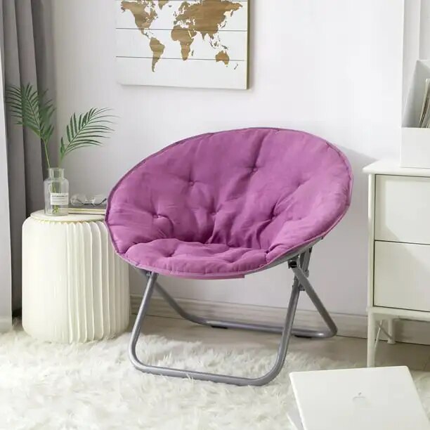 Mainstays Large Super Soft Microsuede 30" Saucer™ Chair, Black living room furn image 2