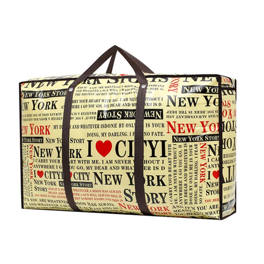 High Quality Printed Large Zipper Travel Luggage Laminated PP non-woven Tote Qu image 0