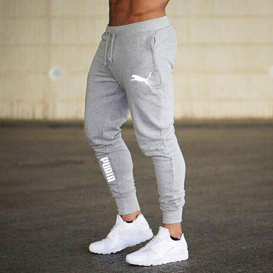 2024New Men Sweatpants Autumn Winter Print Fleece Warm Jogging Pants Male Outdo image 0
