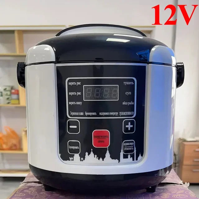 2024 24V Mini Rice Cooker Car Truck Soup Porridge Cooking Machine Food Steamer image 4