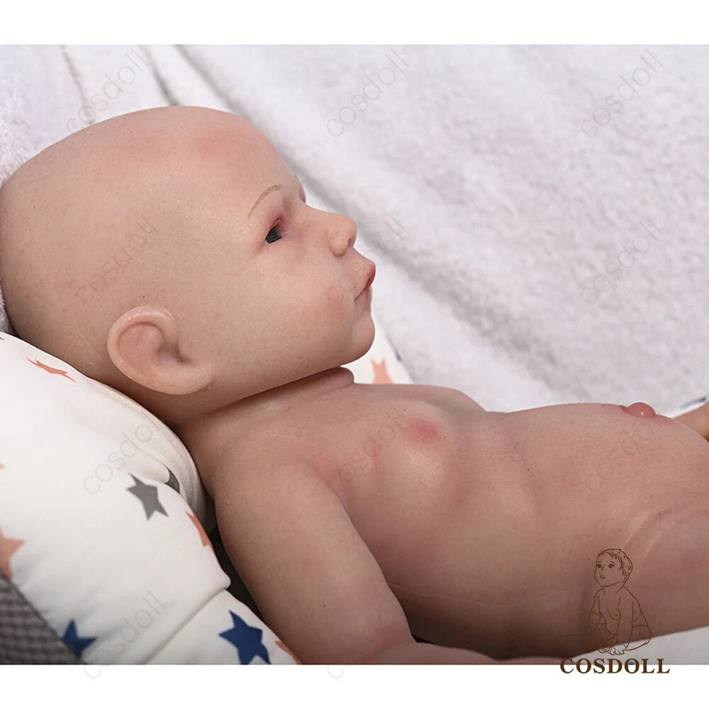 COSDOLL 18.5inch 3.1kg Full Body Silicone Bebe Reborn Doll Soft Dolls Realistic image 4