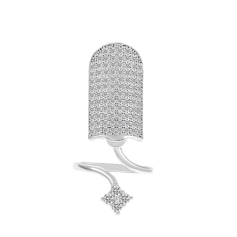 New In 2023 Luxury Nail Photo Ring Gold Silver Plated Phalanx Fashion Finger Ma image 9