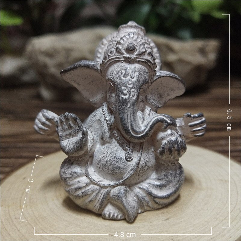 Gold Lord Ganesha Buddha Statue Elephant God Sculptures Ganesh Figurines image 7