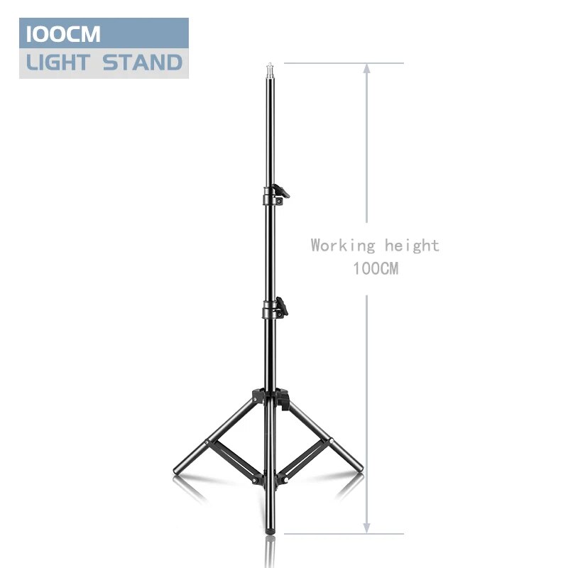 37/68/100/150/200CM Selfie Light Tripod 1/4 Screw Head Photography Portable Sta image 2