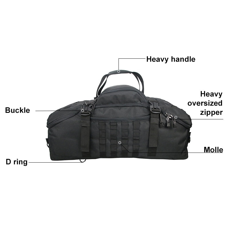 40L 60L 80L Waterproof Travel Bags Large Capacity Luggage Bags Men Duffel Bag T image 16