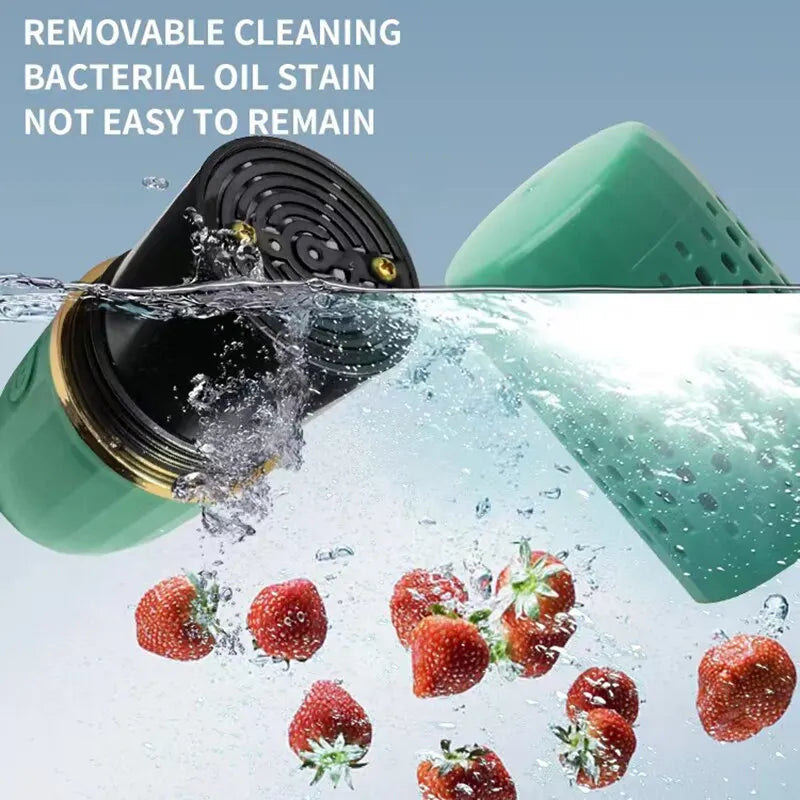 For Ultrasonic Fruit Vegetable Washing Machine Capsule Wireless Food Cleaner Su image 5