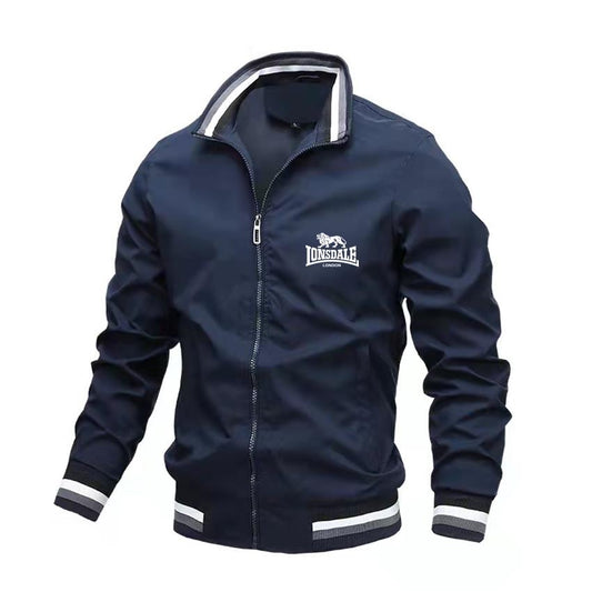 2024 LONSDALE Logo Aviator Stand Collar Jacket Men's Casual Slim Baseball Jacke image 0