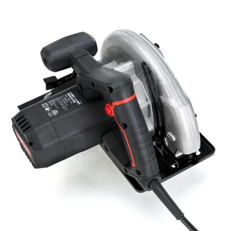 12 Amp Corded 7-1/4 inch Circular Saw with Steel Plate Shoe, Adjustable Bevel, image 4