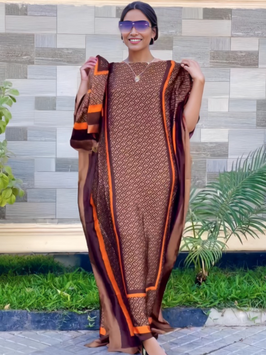 2023 New Style Fashion Oversize African Women Clothing Dubai Dashiki Abaya Free image 0