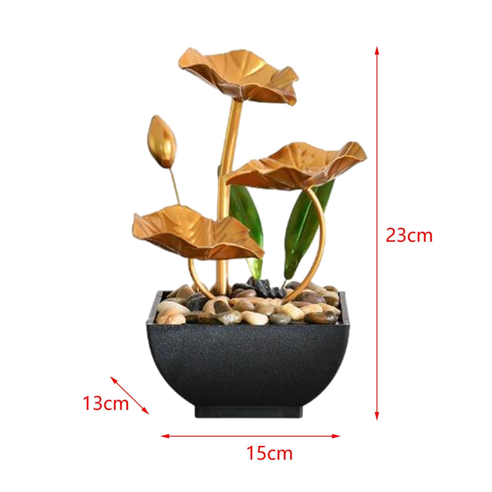 Tabletop Fountain Traditional Fengshui Easy to Use Indoor Relaxation Indoor Dec image 7