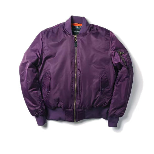 Men MA1 Jacket Winter Outdoor Thick Quality Nylon American Military Uniform Avi image 0