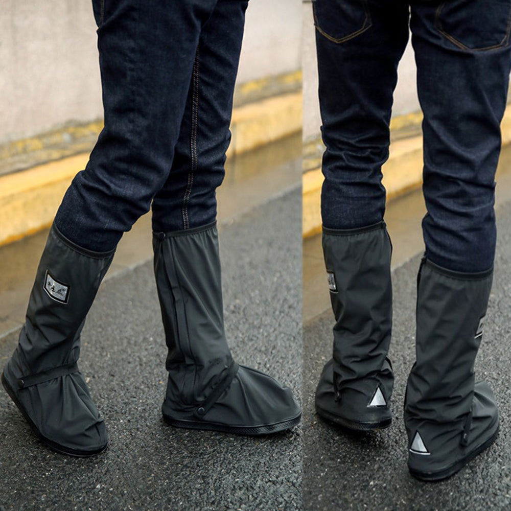 Reusable Motorcycle Scooter Dirt Bike Rain Shoes Cover Non-Slip Boot Covers Uni image 6