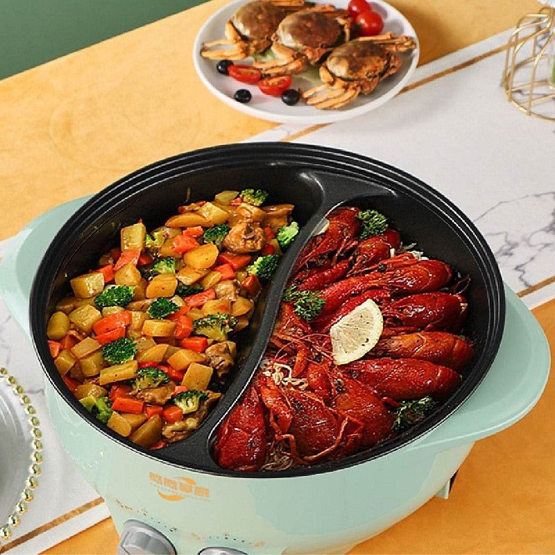 6L Yuanyang Electric Hot Pot Home Multi-function All-In-One Electric Cooking Po image 7
