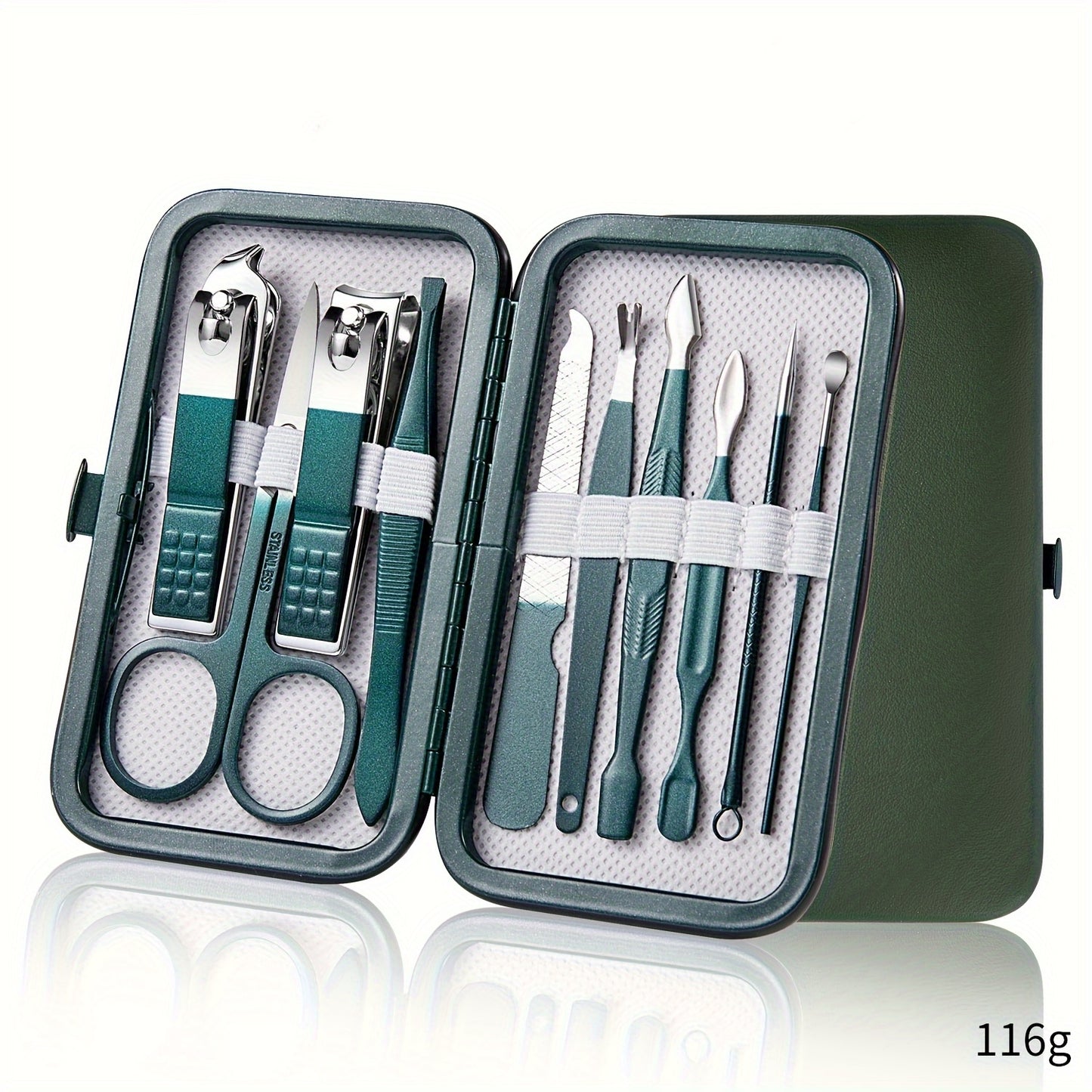 Professional 7-18 Piece Nail Care Kit Stainless Steel Manicure & Pedicure Set w image 1