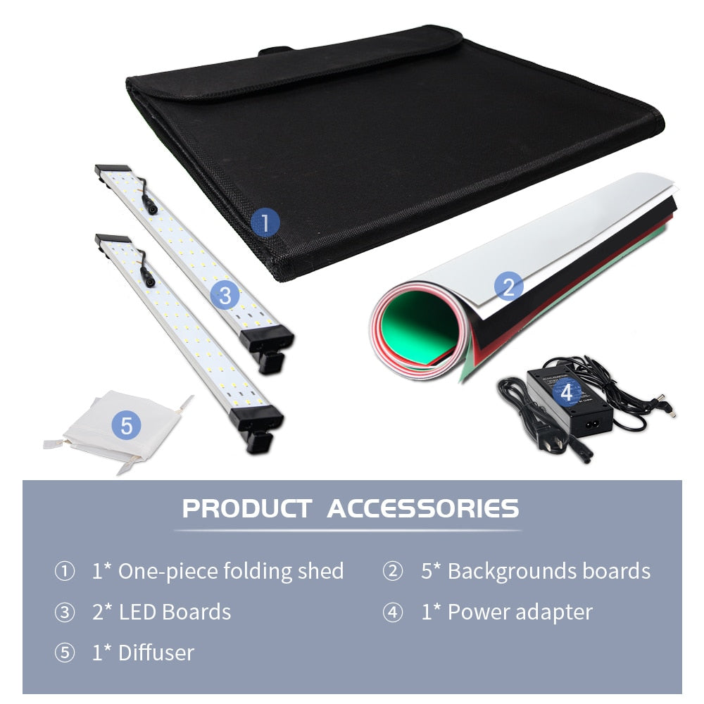 Photo Studio Box Portable Lightbox Tabletop Shooting PVC Backdrop Tent Photogra image 4
