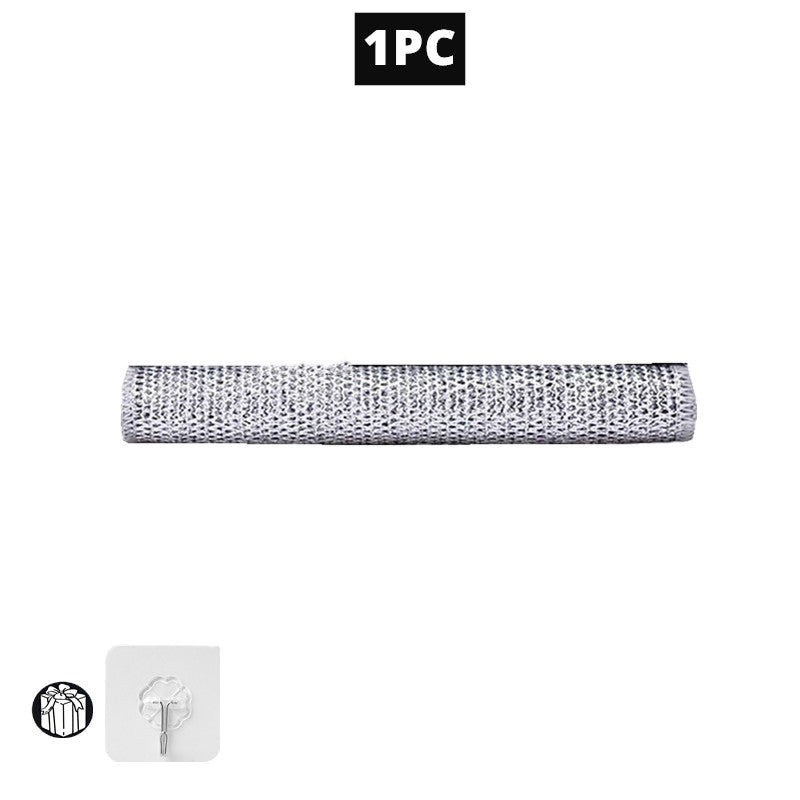 20/1pcs Magic Cleaning Cloth Thickened Double -sided Metal Steel Wire Rags Kitc image 6