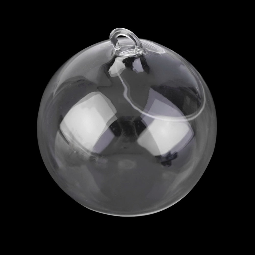 Diameter 8cm Hanging Glass Vase Flowers Plant Table Vase Stand Holder Terrarium image 4