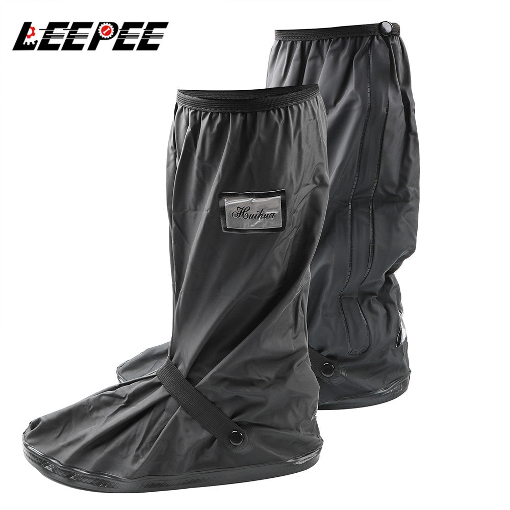 Reusable Motorcycle Scooter Dirt Bike Rain Shoes Cover Non-Slip Boot Covers Uni image 2