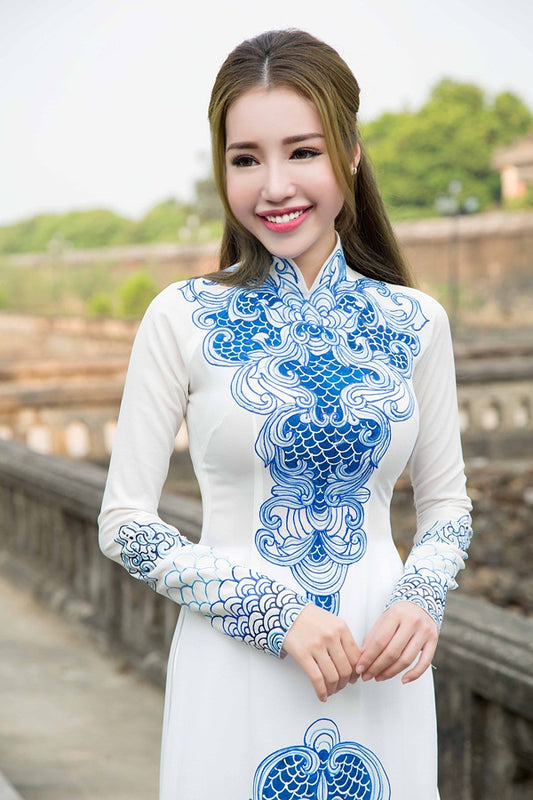 Tailored aodai vietnam clothing cheongsam aodai vietnam dress vietnamese tradit image 0