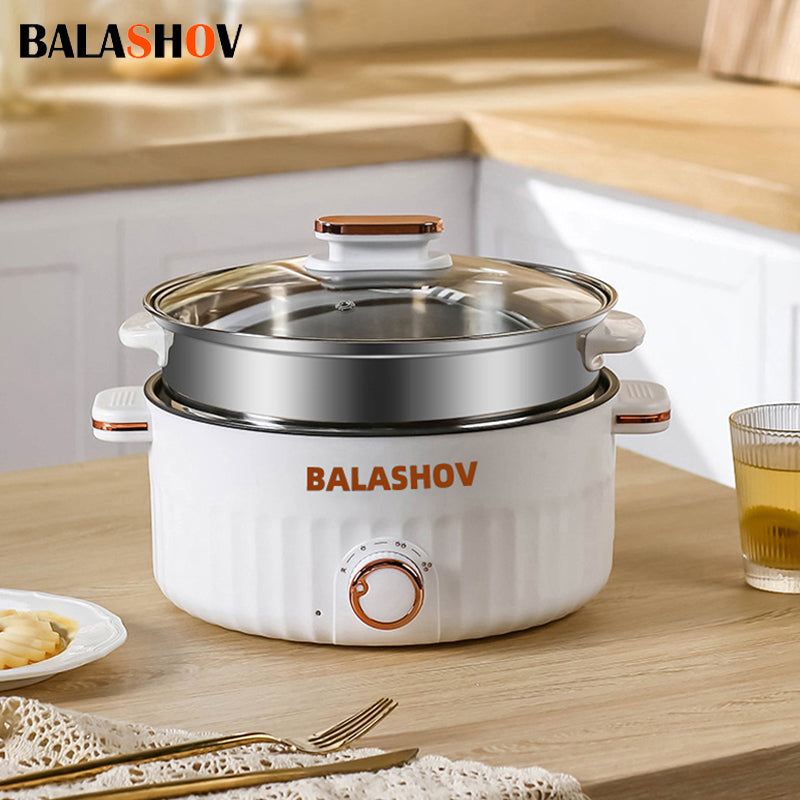 3L 110V Portable Electric Rice Cooker Multifunctional Pan Non-stick Cookware fo image 1