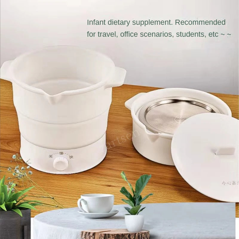 Folding  Cooker Pot Multifunction Mini Hot Rice  Student Dormitory Noodle  Kitc image 3