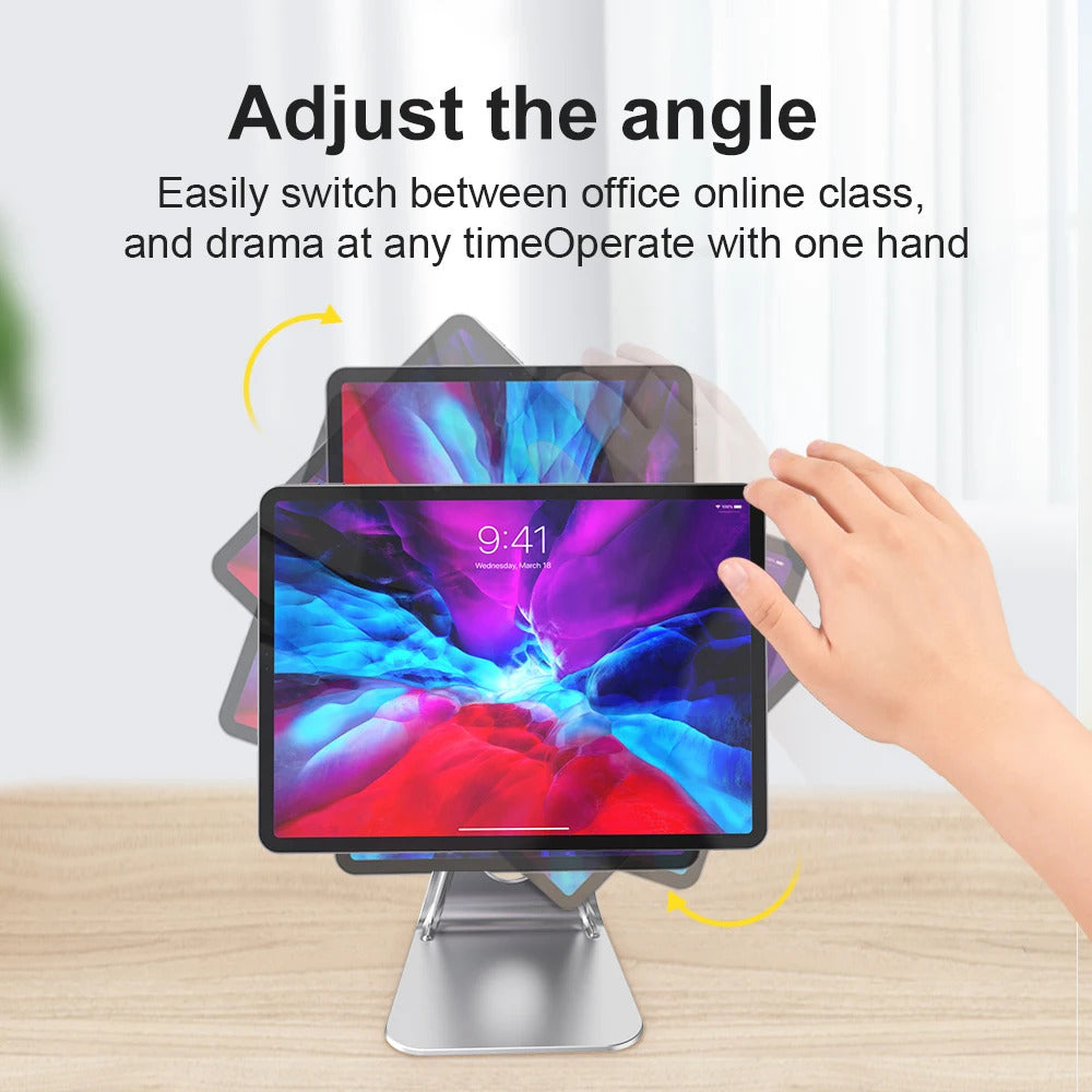 Universal Magnetic tablet for samsung iPad Metal tablet for xiaomi Huawei stand image 2